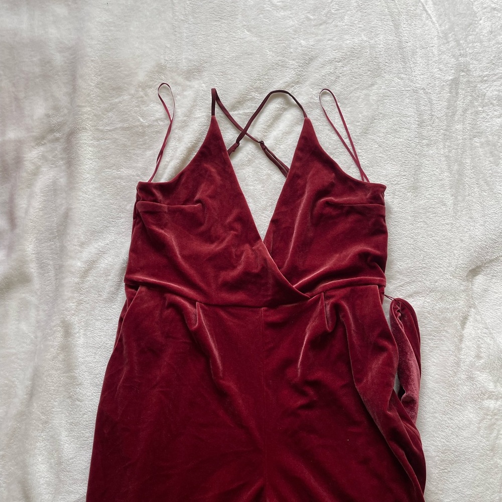 Velvet fabric romper from Express NWT